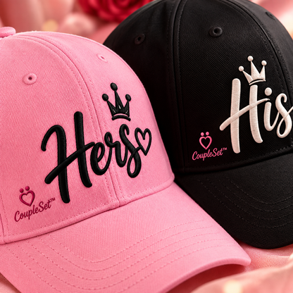 Matching Couple Caps – His & Hers | Stylish Couple Baseball Cap Set