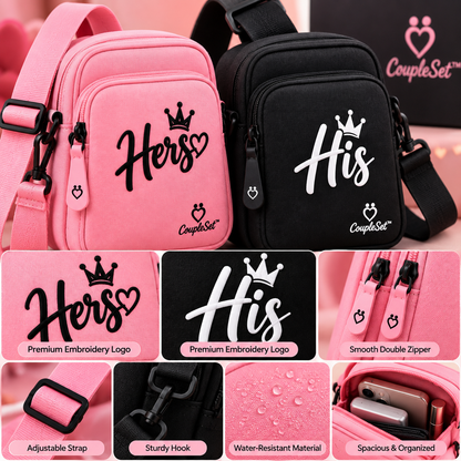 Couple Mini Sling Bag Set – His & Hers | Matching Crossbody Bags for Couples