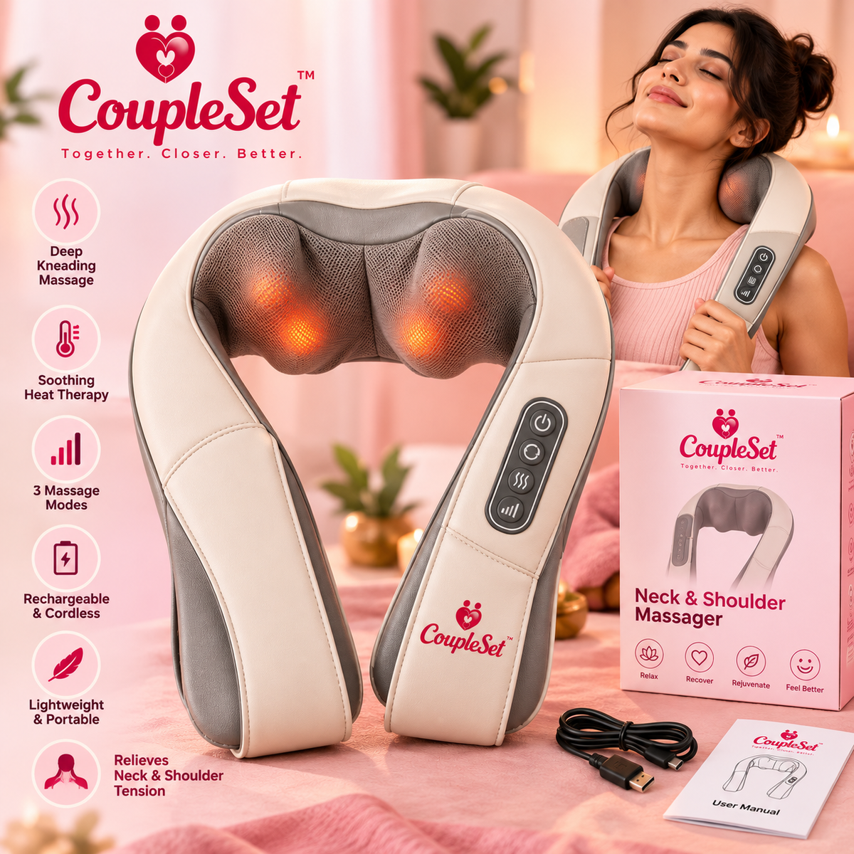Rechargeable Neck & Shoulder Massager