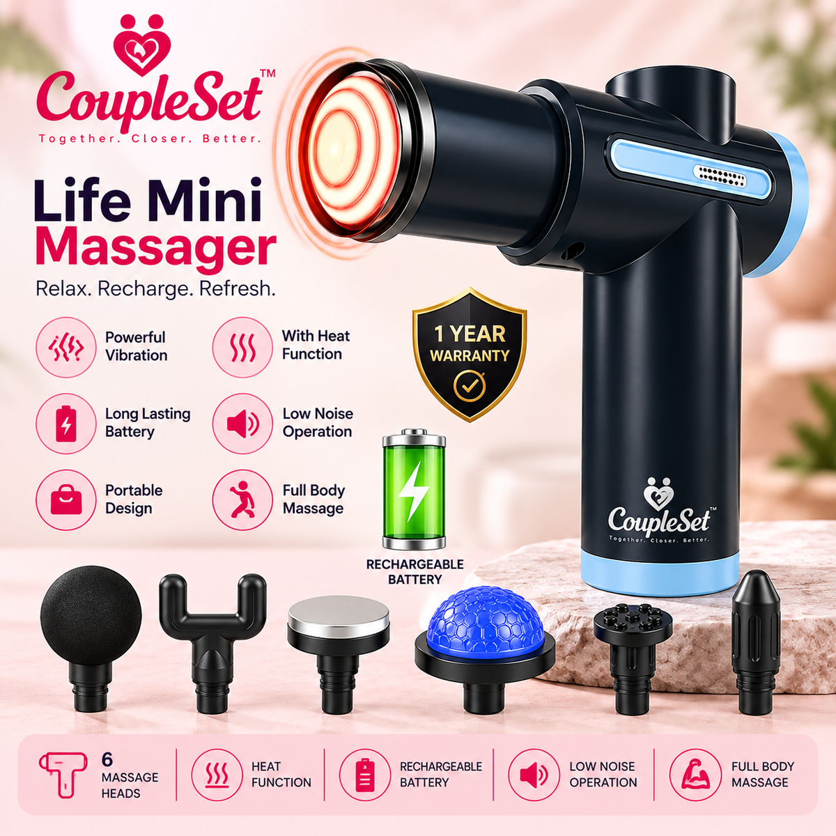 Life Mini Massager – Powerful Vibration Massage Gun