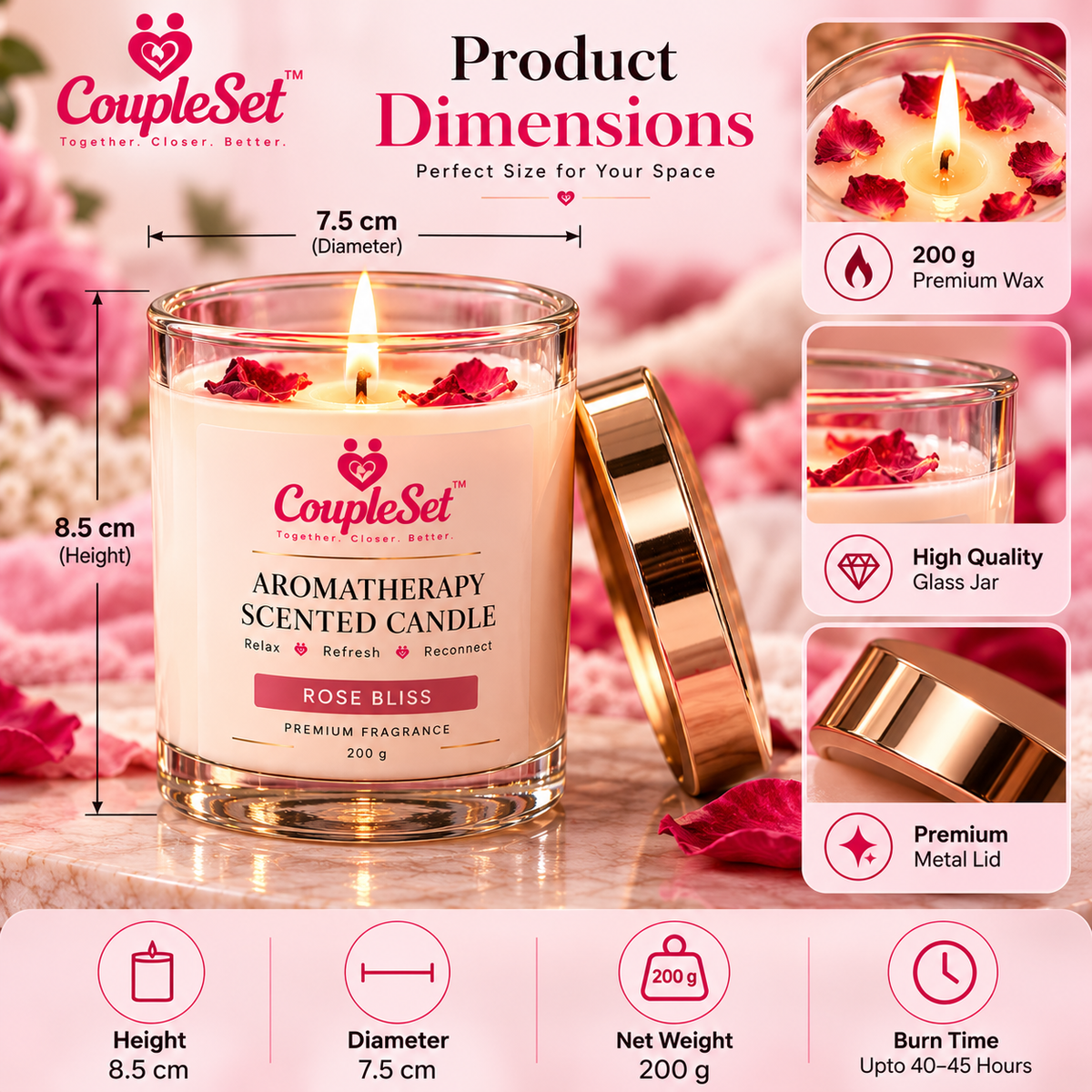 Aromatherapy Scented Candle – Premium Relaxation & Home Fragrance Candle