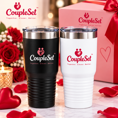 His & Hers Couple Tumbler Set – Romantic Gift for Couples