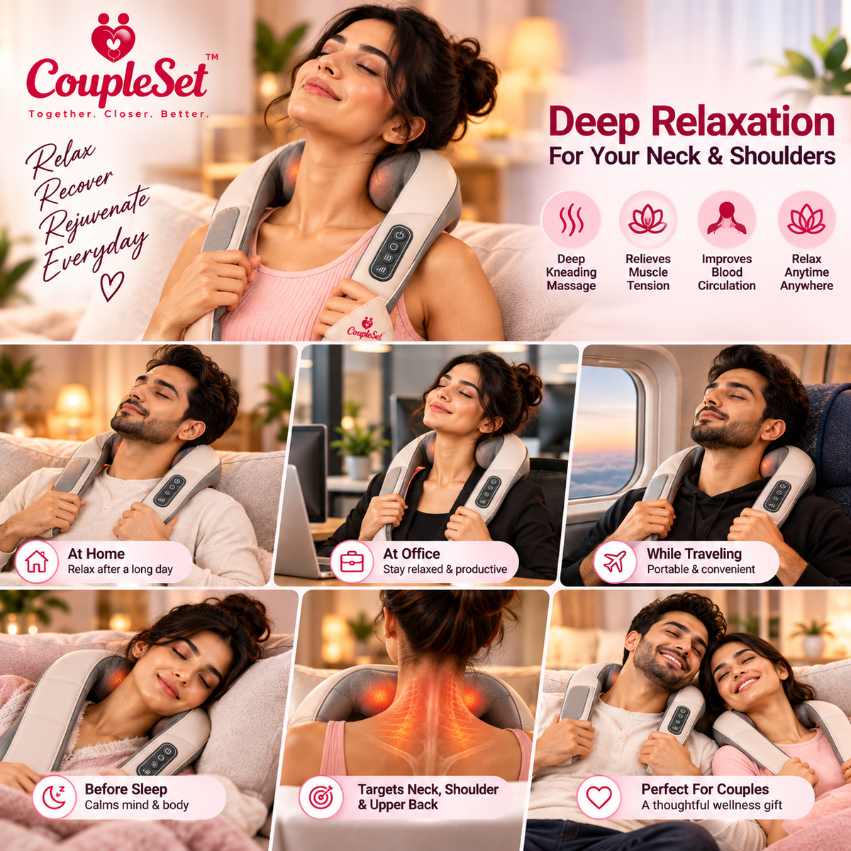Rechargeable Neck & Shoulder Massager