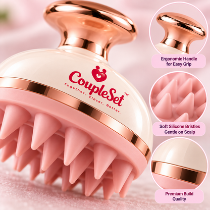 Scalp Massage Brush – Soft Silicone Head Massager for Relaxation & Hair Care
