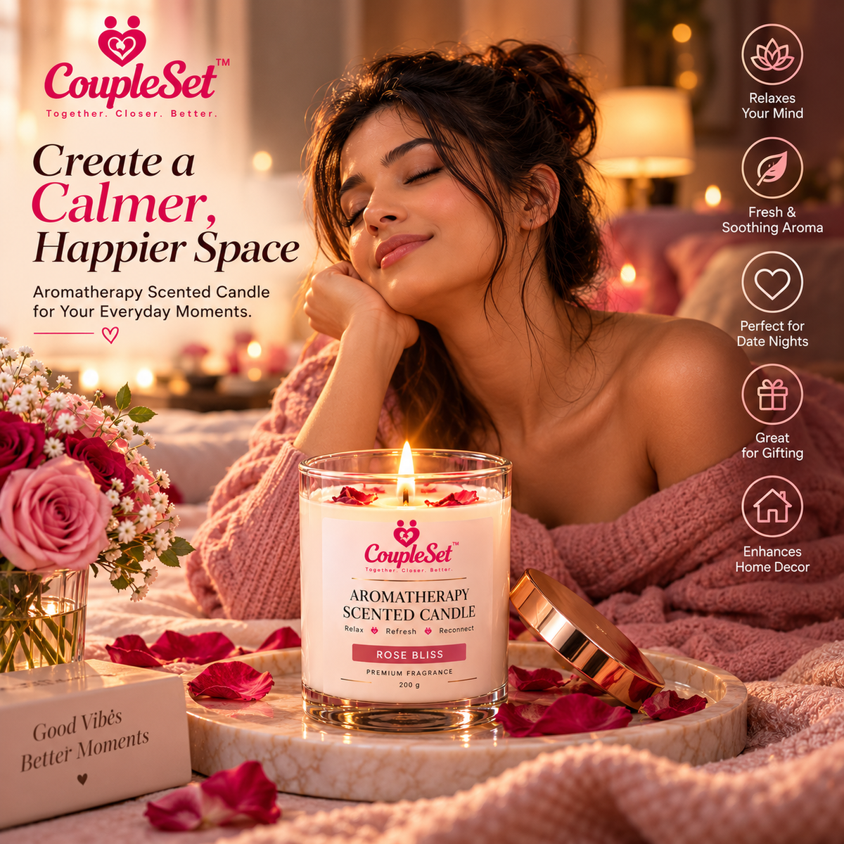 Aromatherapy Scented Candle – Premium Relaxation & Home Fragrance Candle